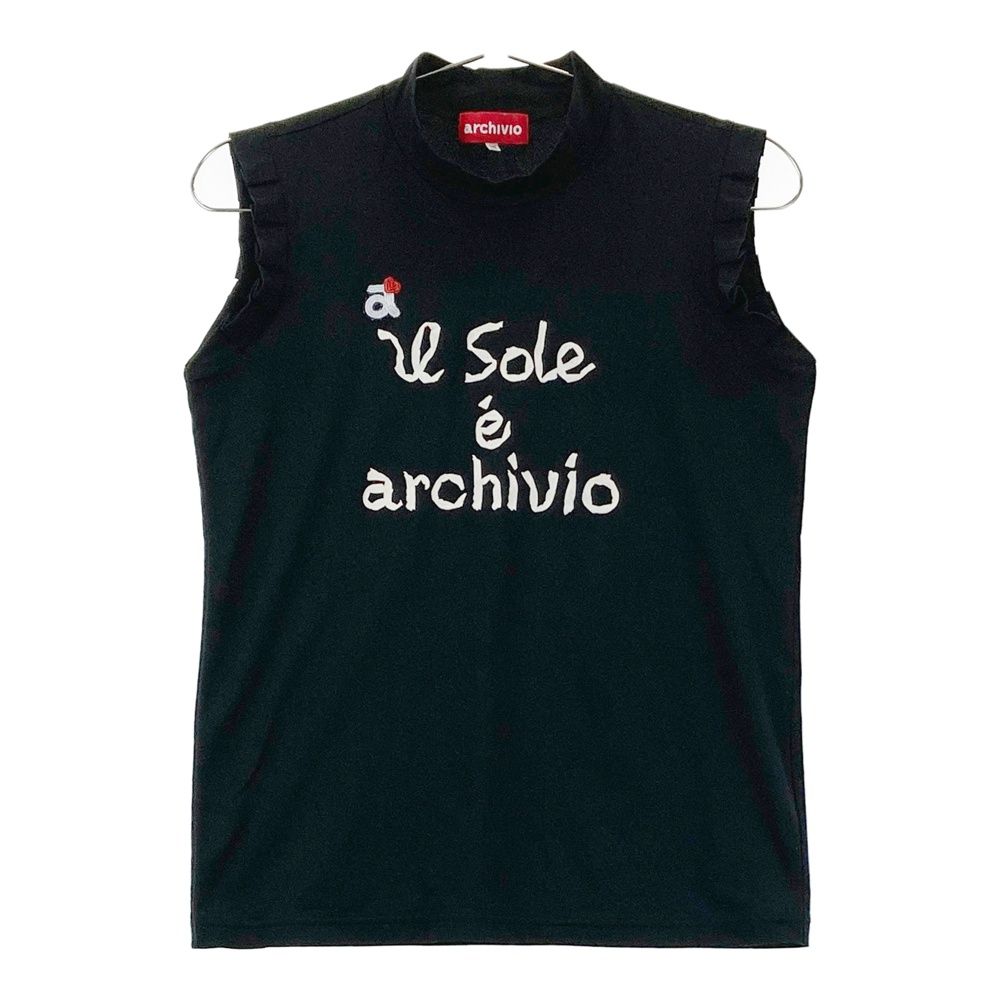 サイズ：36 ARCHIVIO アルチビオ ハイネック ノースリーブシャツ