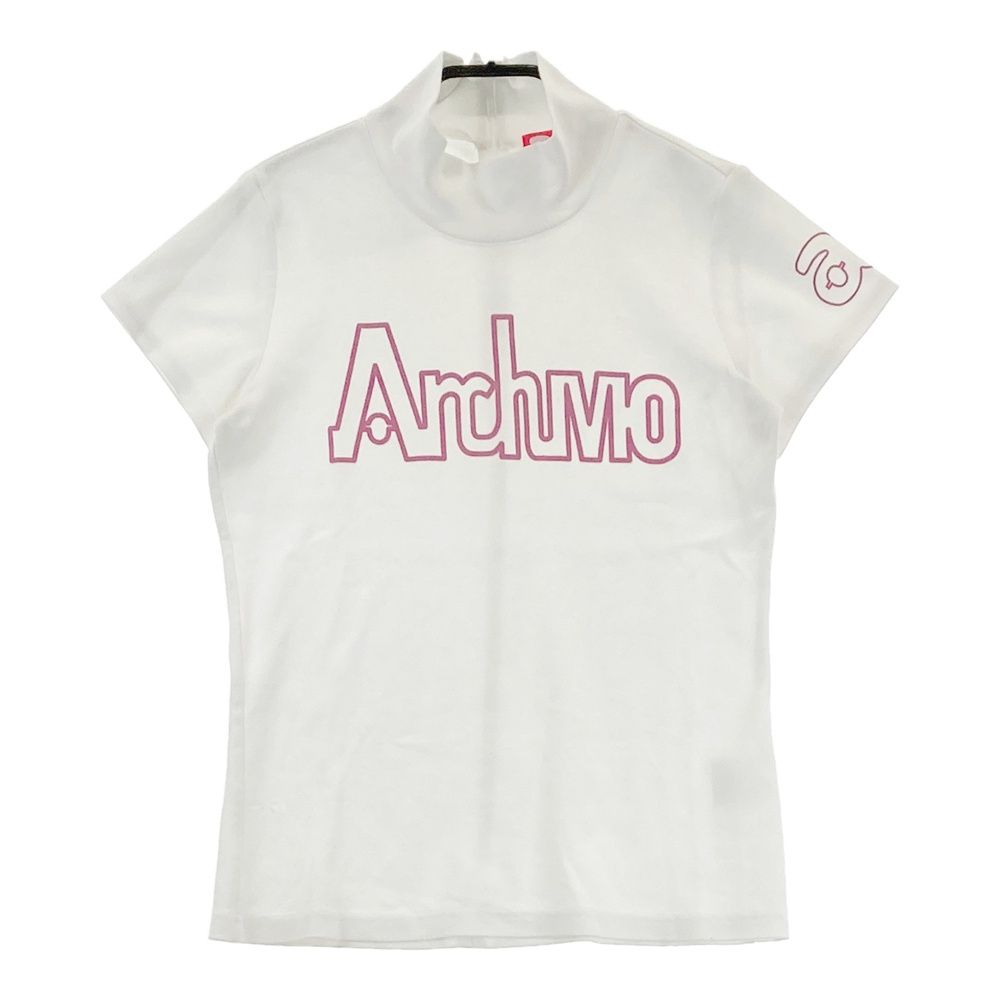 ARCHIVIO アルチビオ モックネック半袖Tシャツ ロゴプリント