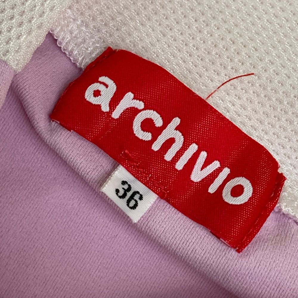 サイズ：36 ARCHIVIO アルチビオ ハイネック 長袖Tシャツ ピンク系