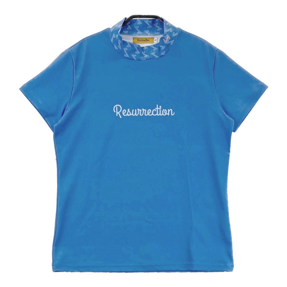 サイズ：M RESURRECTION レザレクション モックネック 半袖Tシャツ ブルー系 [240101685375] ゴルフウェア レディース ストスト