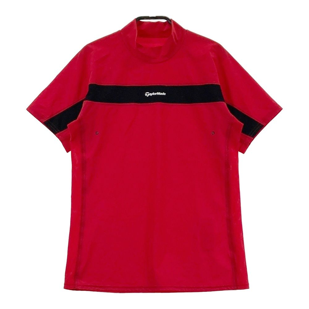 サイズ：M TAYLOR MADE テーラーメイド ハイネック 半袖Tシャツ レッド系 [240101687520] ゴルフウェア レディース ストスト