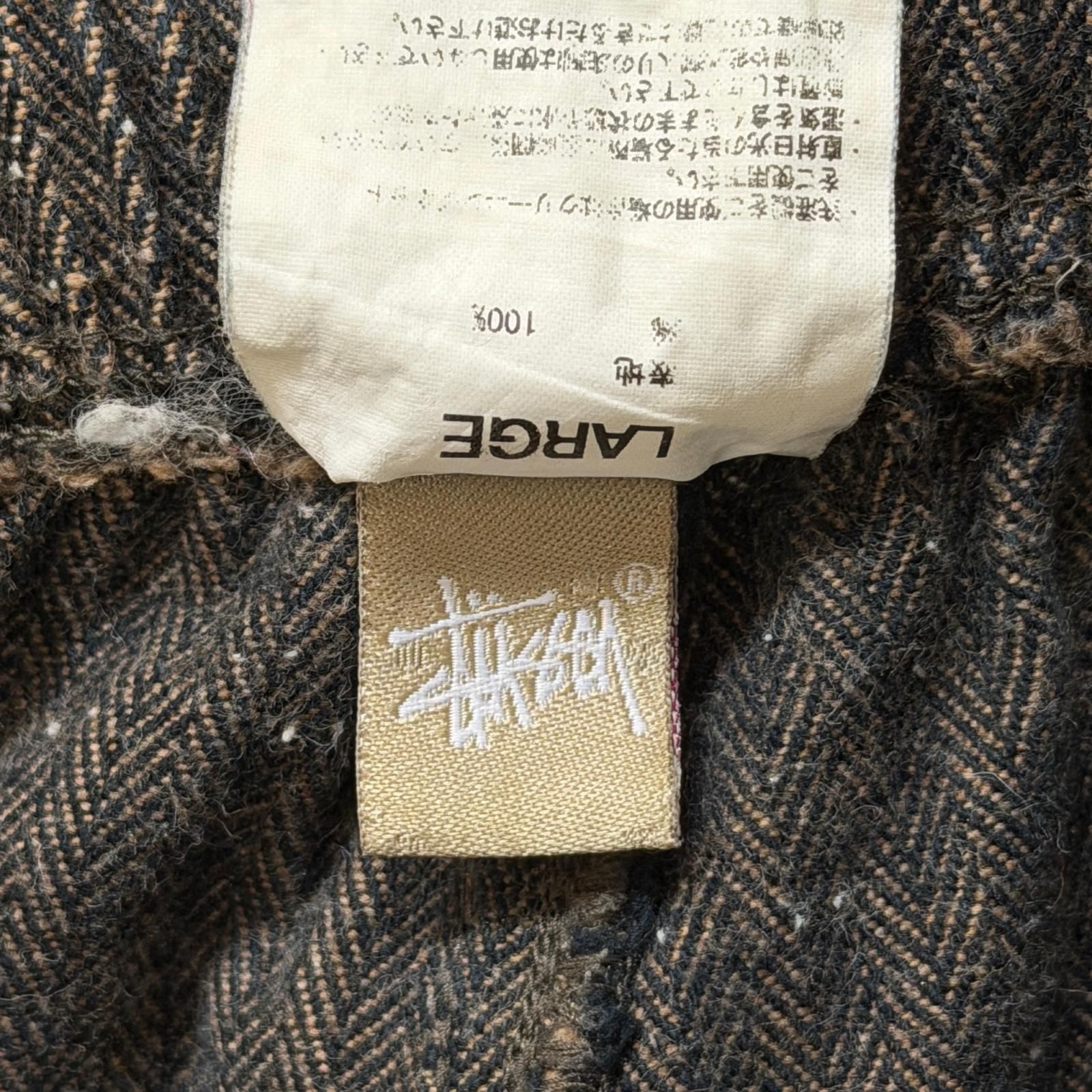 STUSSY OLD BEACH PANTS ヘリンボーンイージーパンツ ステューシー