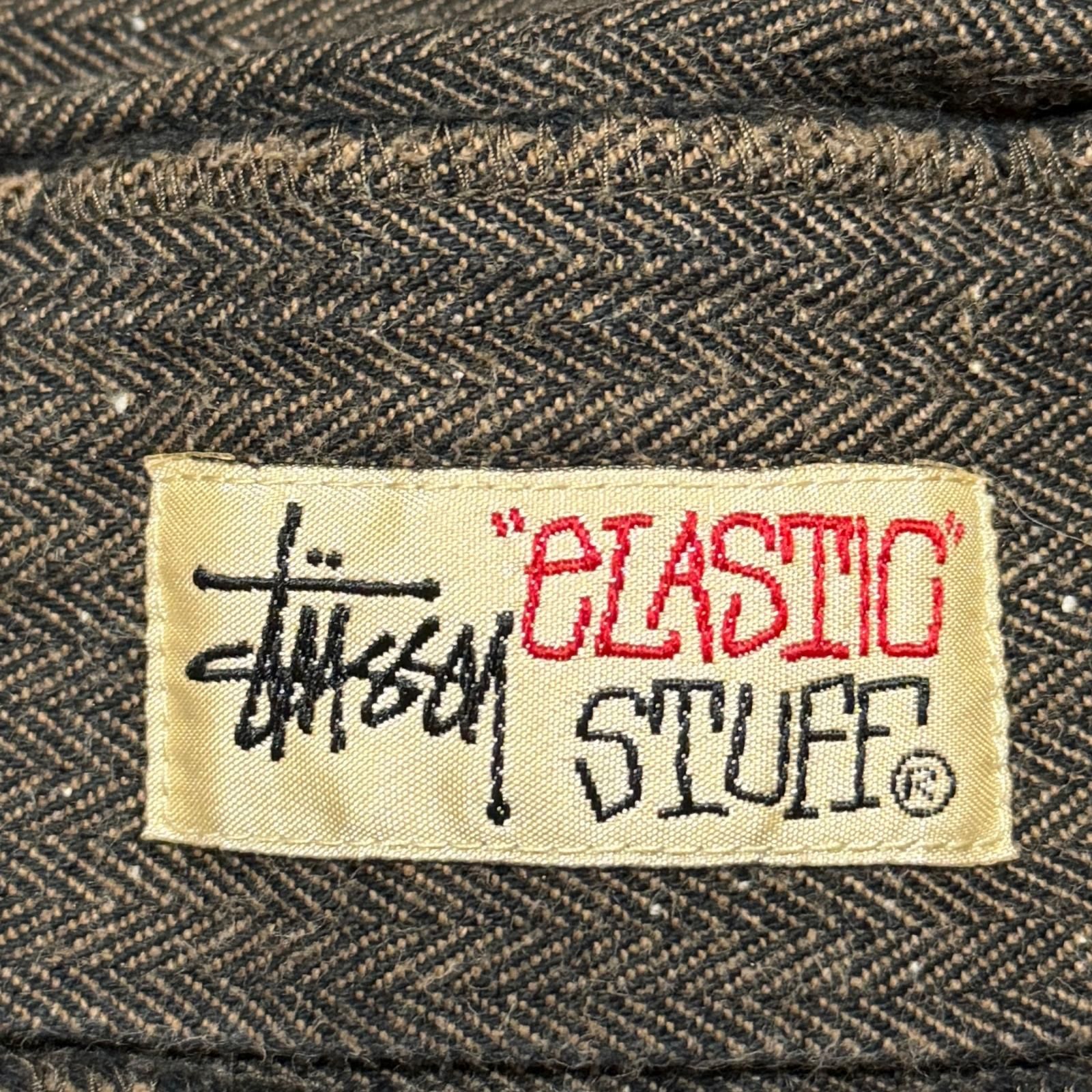 STUSSY OLD BEACH PANTS ヘリンボーンイージーパンツ ステューシー ブラウン L （15613M） STUSSY OLD BEACH PANTS ヘリンボーンイージーパンツ ステューシー