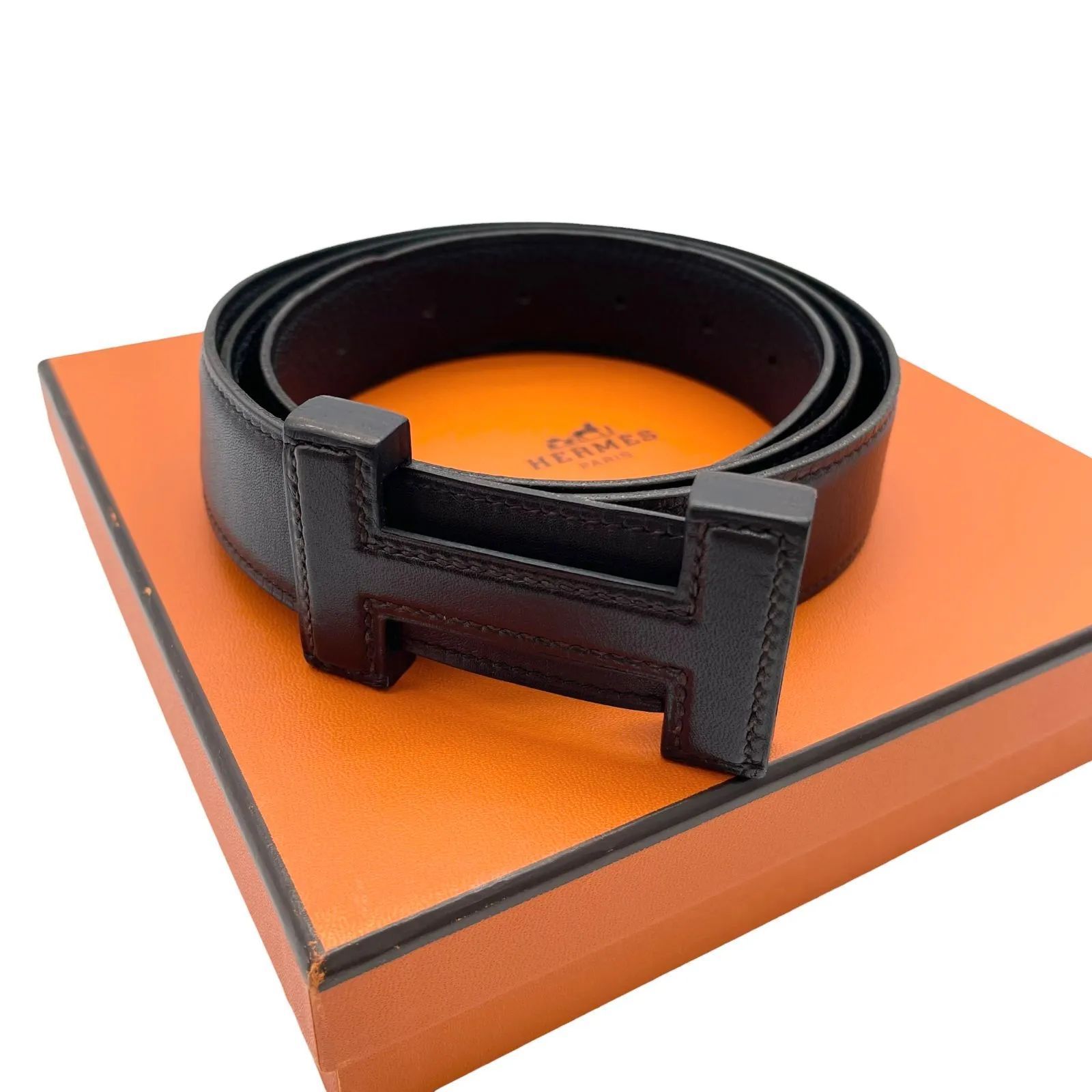 美品 HERMES エルメス コンスタンスリバーシブルレザーベルト 2way