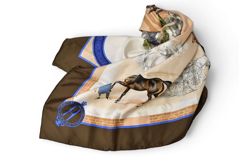 エルメス カレ90 スカーフ Les Haras Nationaux /国立種馬飼育場