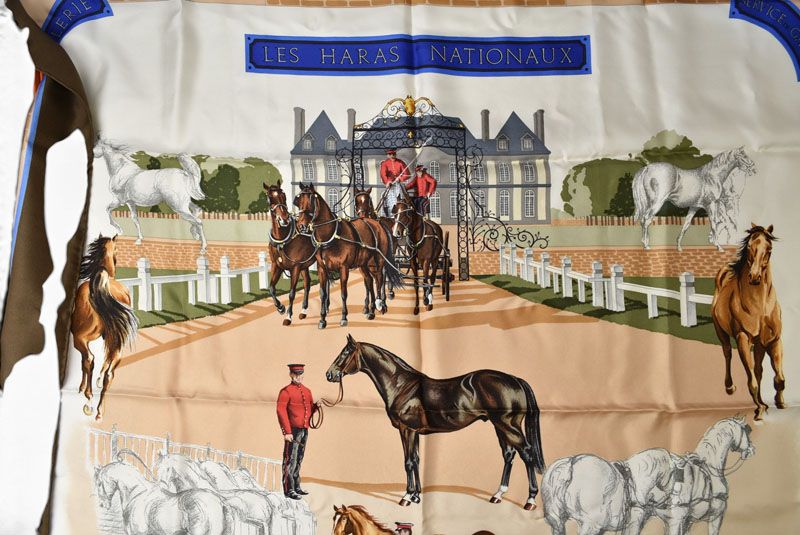 エルメス カレ90 スカーフ Les Haras Nationaux /国立種馬飼育場