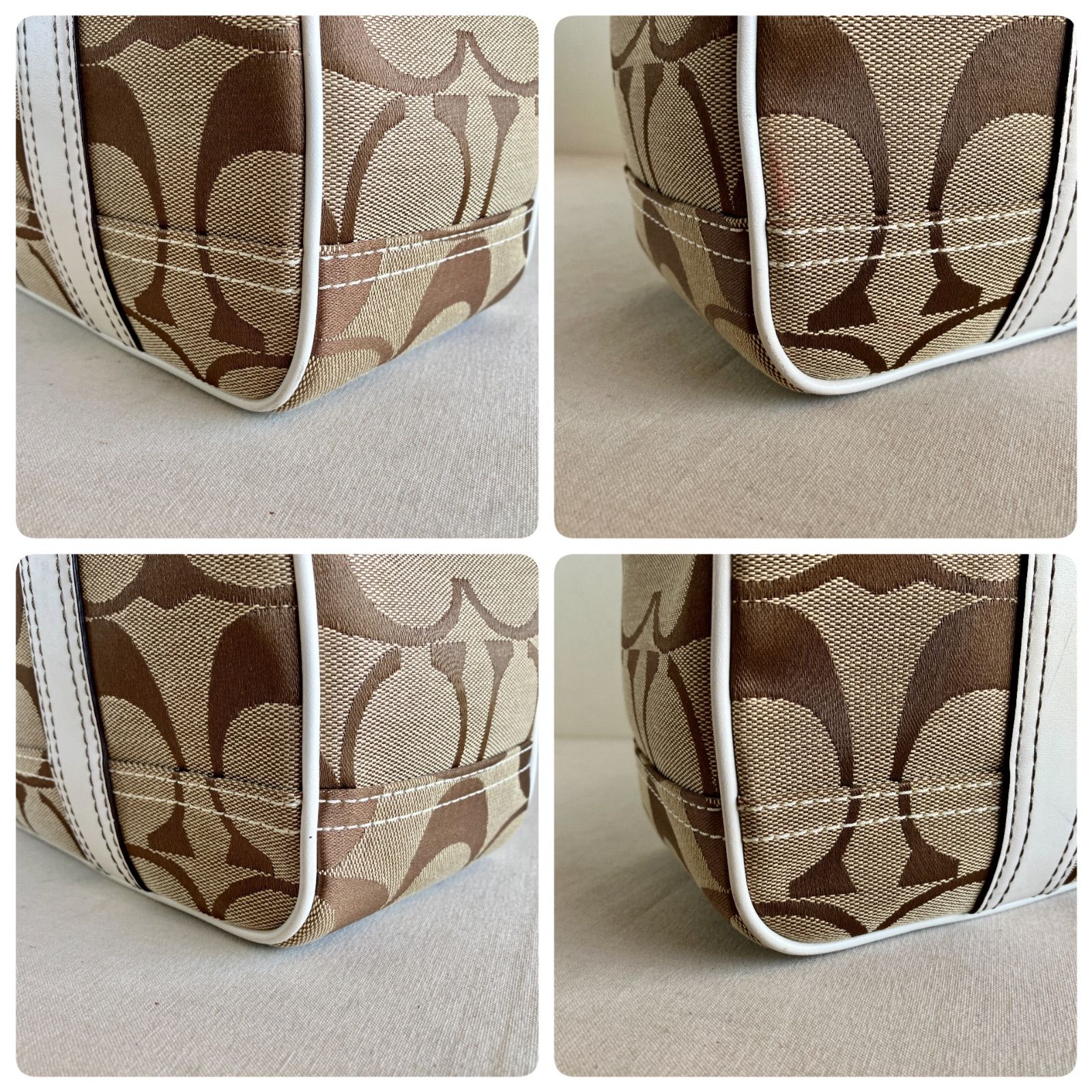 Coach Vintage Gallery Signature Jacquard Canvas Leather Satchel