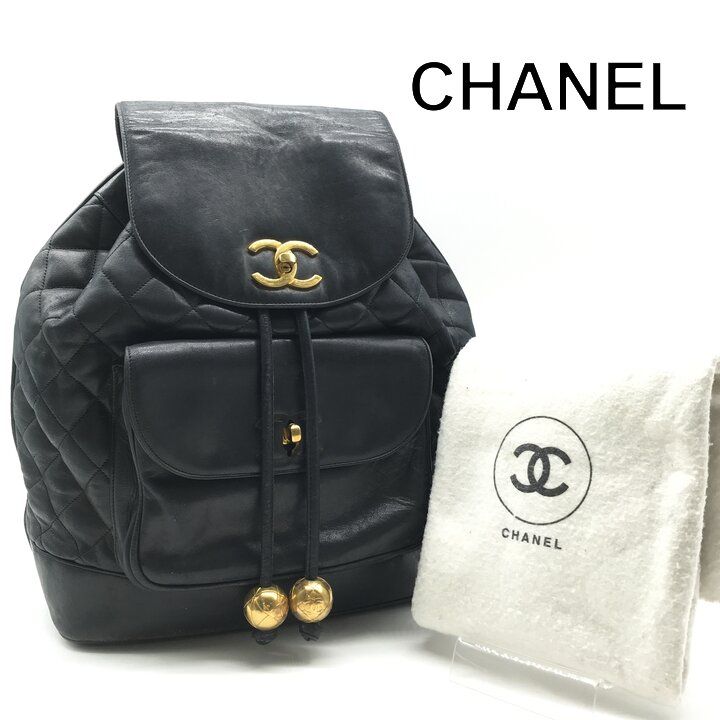 良品 CHANEL シャネル ココマーク マトラッセ ラムスキン ヴィンテージ