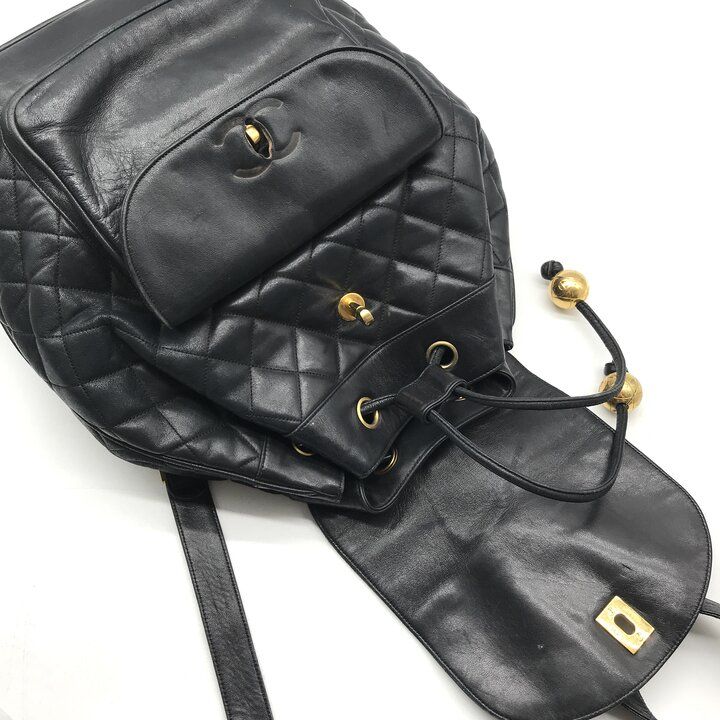 良品 CHANEL シャネル ココマーク マトラッセ ラムスキン ヴィンテージ