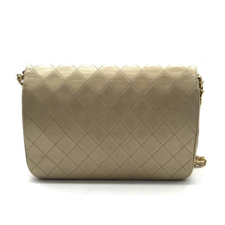 良品 CHANEL シャネル ココマーク マトラッセ ラムスキン チェーン