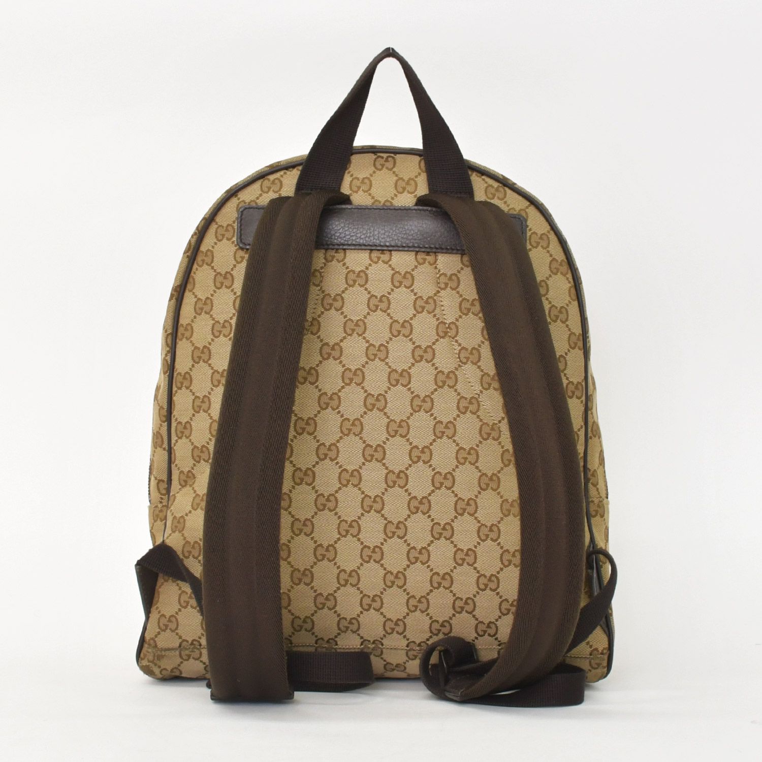 GUCCI グッチ GGキャンバスバックパック リュック ブラウン ベージュ 