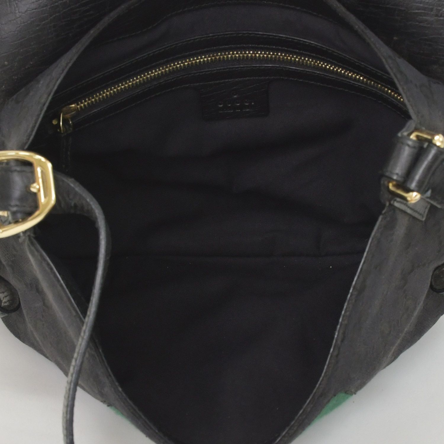 極美品 GUCCI グッチ GGキャンバス ショルダーバッグ ゴールド金具 