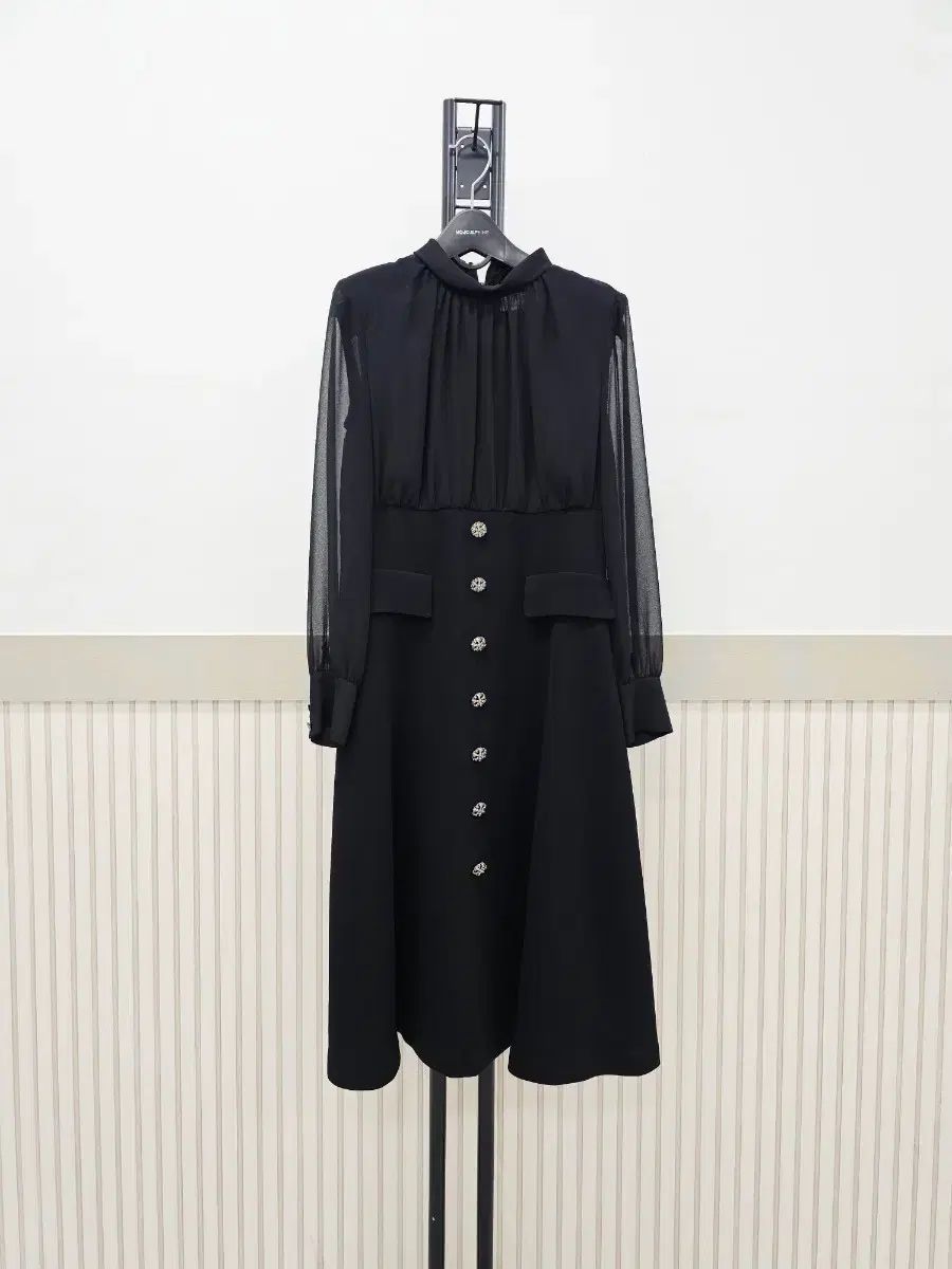 MOJO.S.PHINE モジョエスピン ビーズ シフォンワンピース