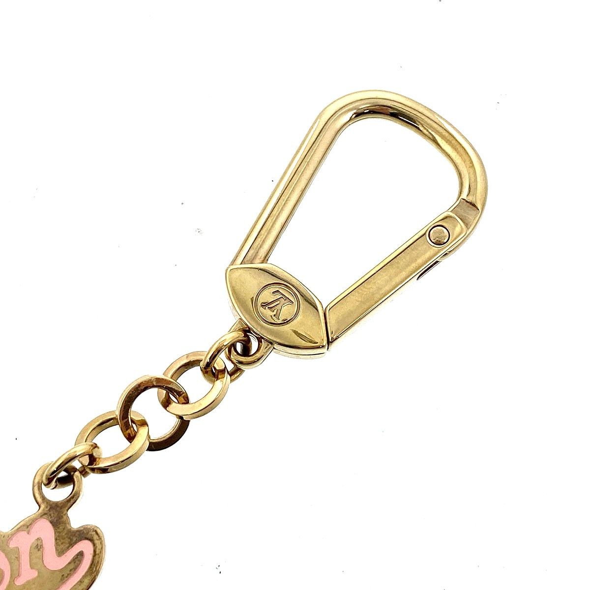 LOUIS VUITTON ルイ・ヴィトン 筆記体ロゴ キーホルダー チャーム