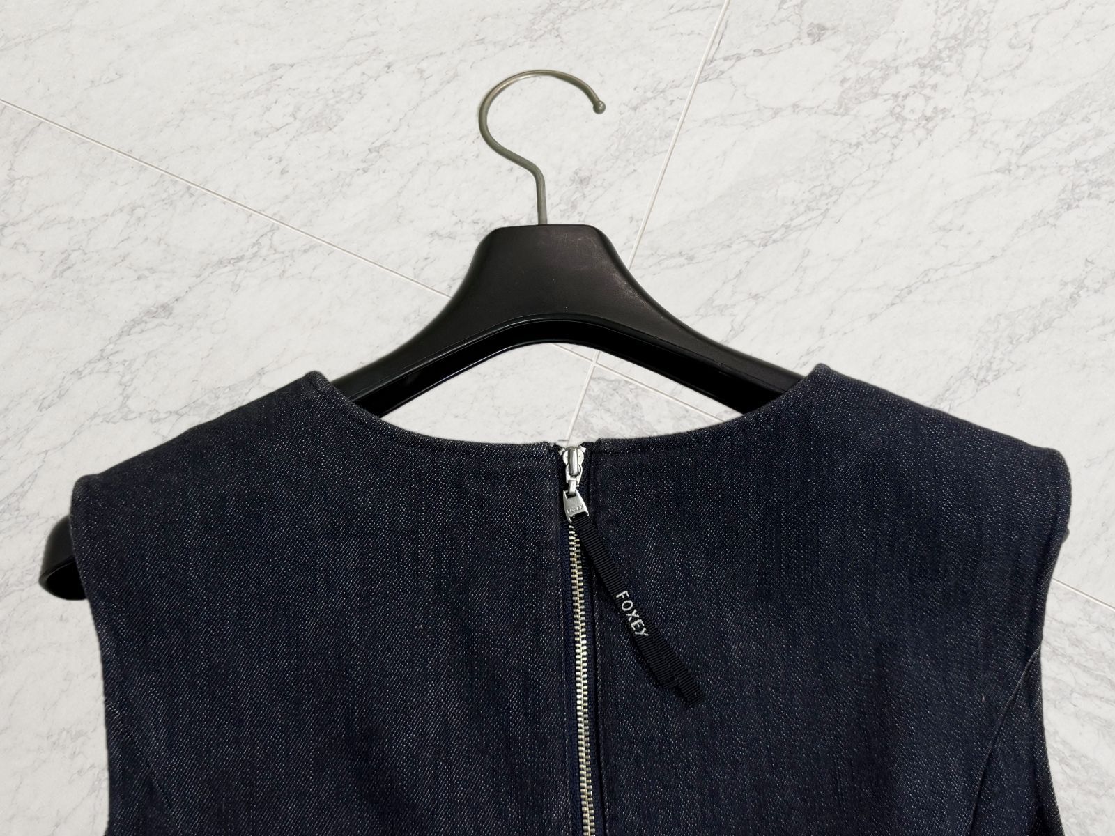 極美品】FOXEY NEW YORK 39368/ フォクシーニューヨーク INDIGO