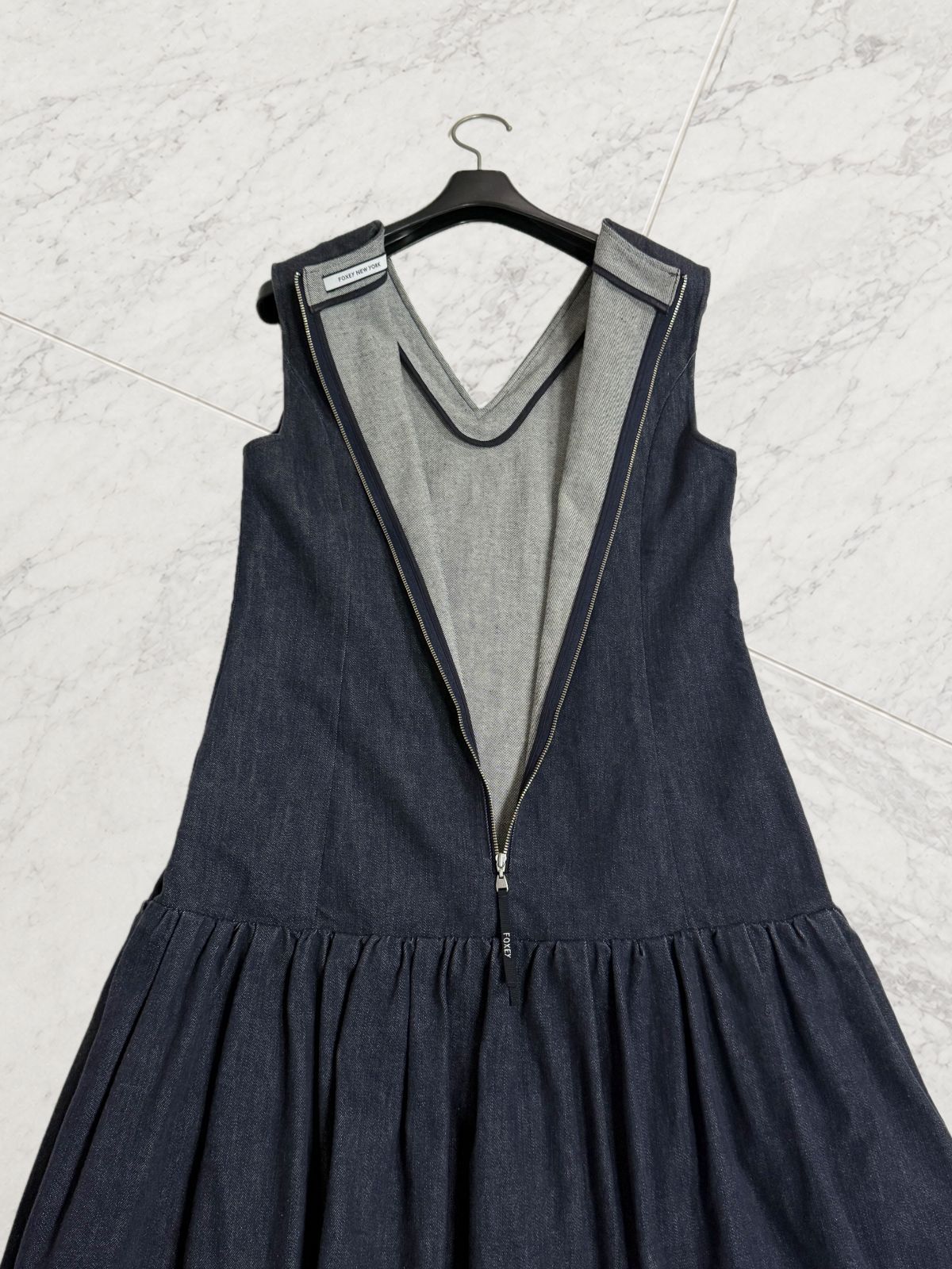 極美品】FOXEY NEW YORK 39368/ フォクシーニューヨーク INDIGO