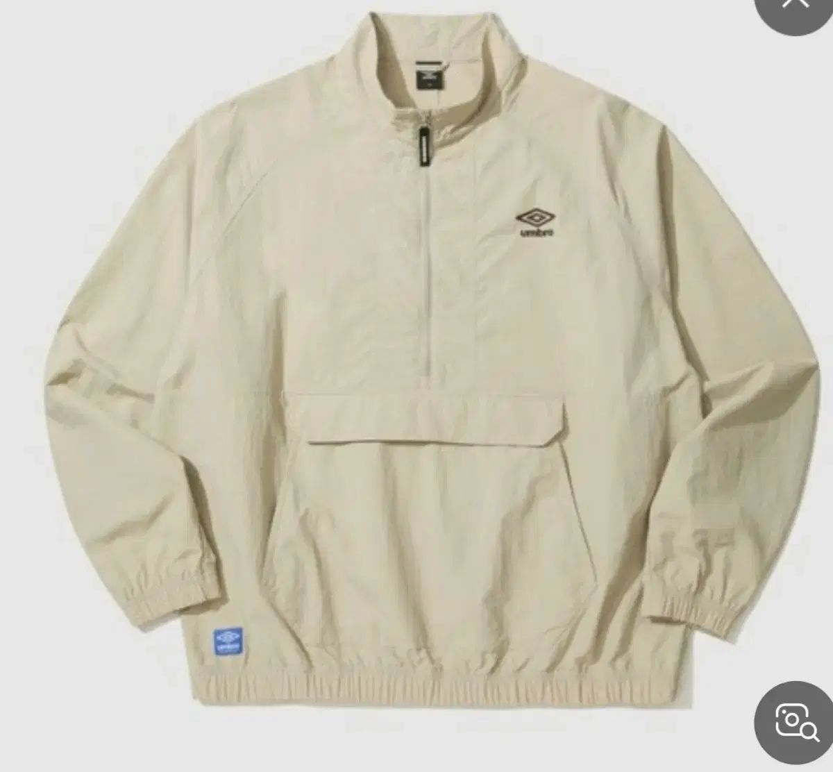 アンブロ ハーフジップアップ アノラック ベージュ 90