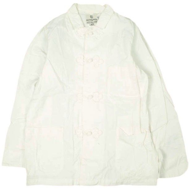 KAPTAIN SUNSHINE キャプテンサンシャイン 日本製 CHEF JACKET シェフジャケット KS5SJK09 ONE SIZE(LADY) OFF WHITE チャイナ アウター g13840