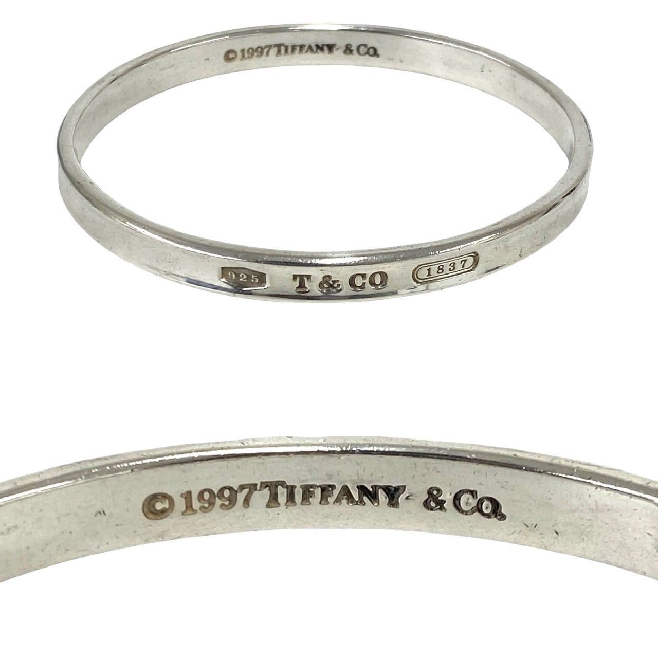 極 美品 TIFFANY&Co. ティファニー ヴィンテージ ナロー バングル