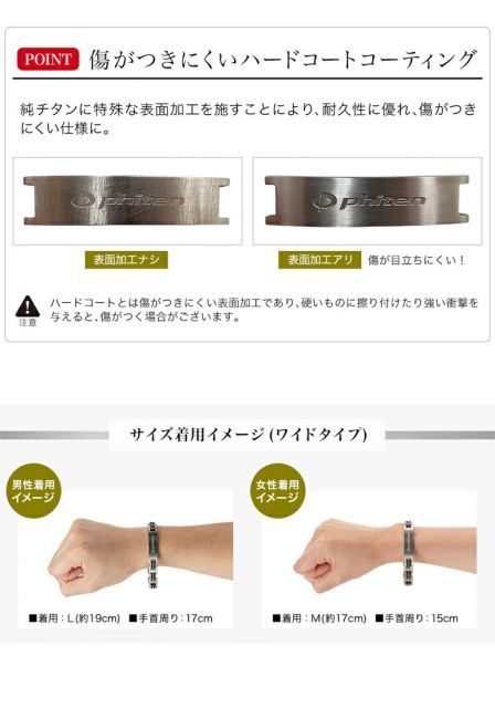 種類2：ワイドL(約19cm) 【送料無料！】ファイテン(PHITEN) ハード