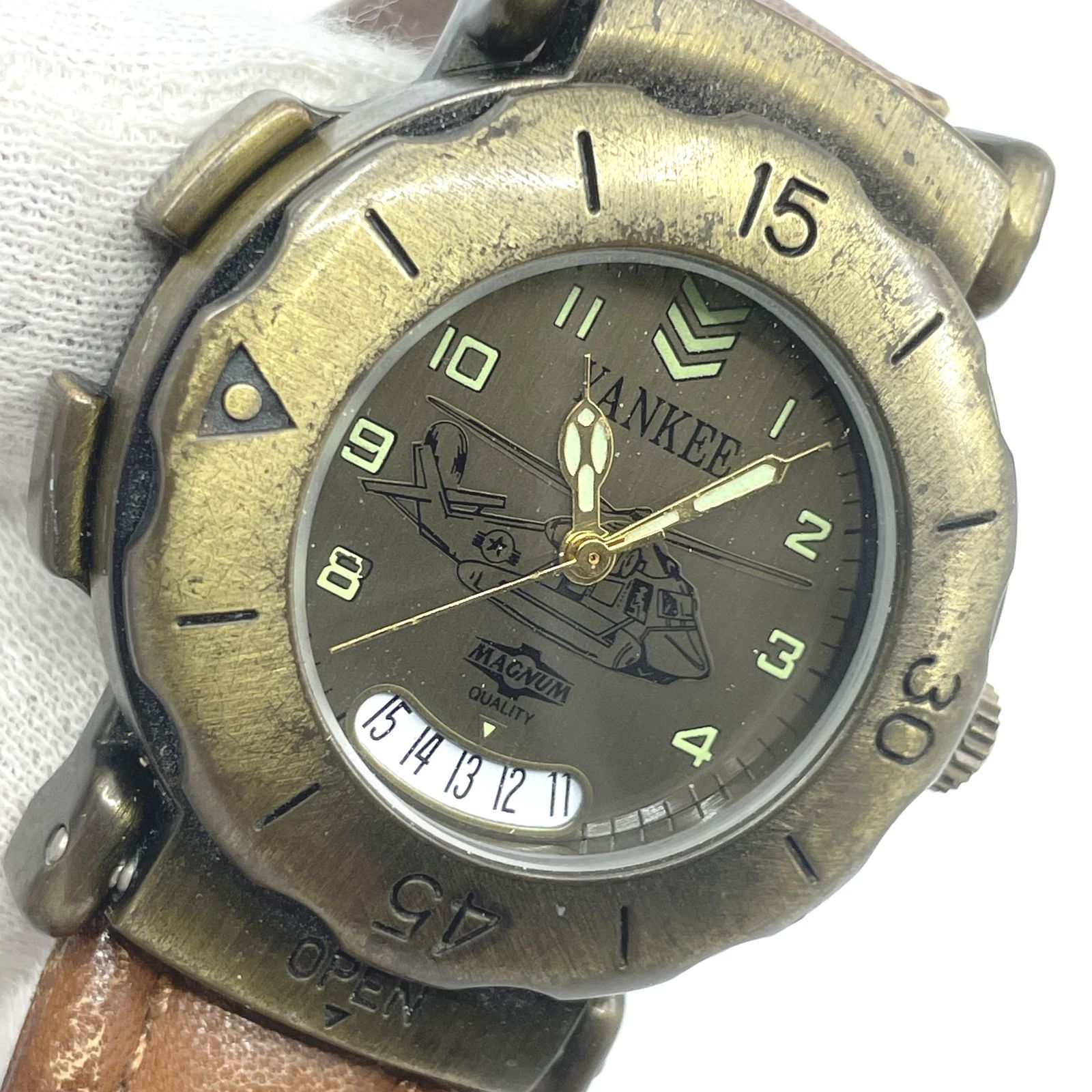 動作未確認　Yankee　腕時計　クォーツ　ヴィンテージ　ヘリコプター　メンズ