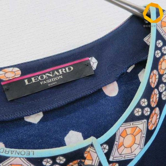 レディース レオナール ジャケット 花柄 大きいサイズ LEONARD 総柄