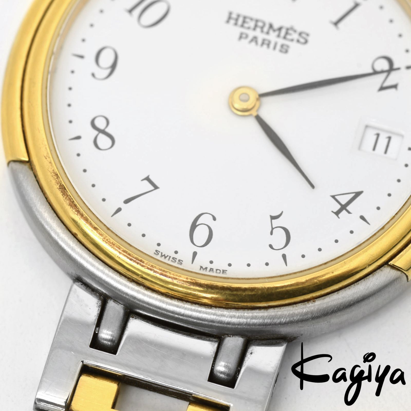 Hermes エルメス ウィンザー デイト 31mm ボーイズサイズ クォーツ