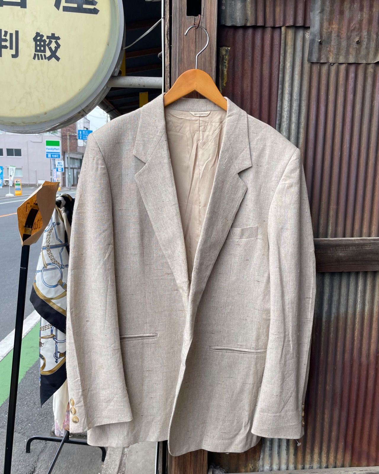 70〜80s Bon Vivant リネン混テーラードジャケット(デッドストック・JCPenney値札付き) 写真1