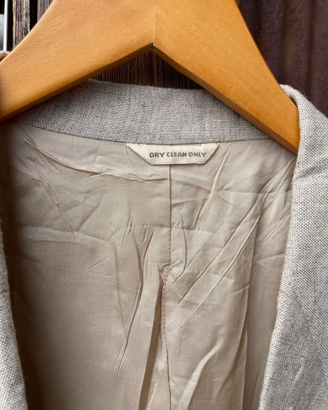 70〜80s Bon Vivant リネン混テーラードジャケット(デッドストック・JCPenney値札付き) 写真6