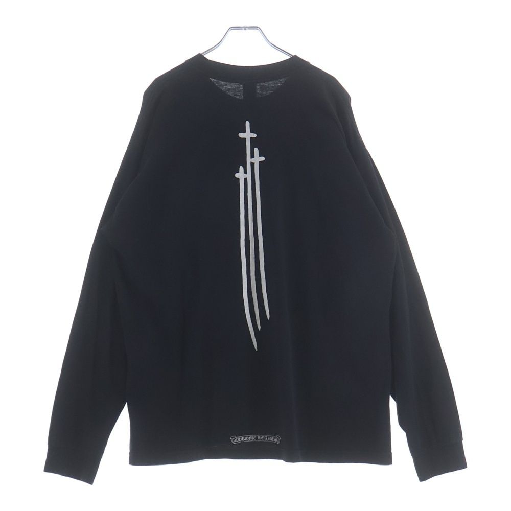 CHROME HEARTS (クロムハーツ) RS3 CROSS L/S TEE ヴァーティカルロゴ