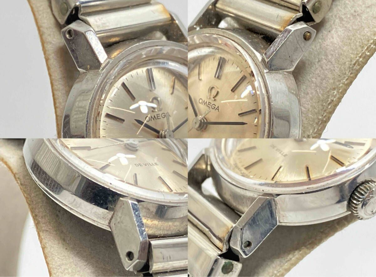 ジャンク 【精度不良】OMEGA DeVille 手巻き レディース ベルト社外品