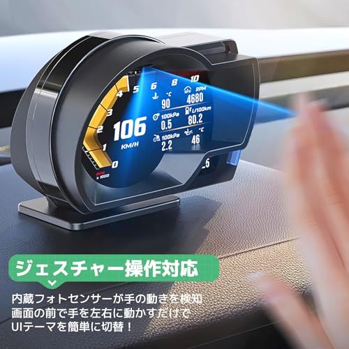 新品】OBD2 メーター マルチメーター タコメーター 速度 水温 電圧