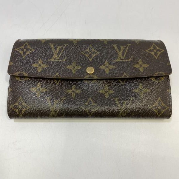 【中古】LOUIS VUTTON モノグラム ポルトフォイユ クレディ 二つ折り財布 M61725　ルイヴィトン[24]