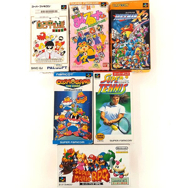 スーパーファミコン ゲームカセット 箱付き まとめ売り 6点セット