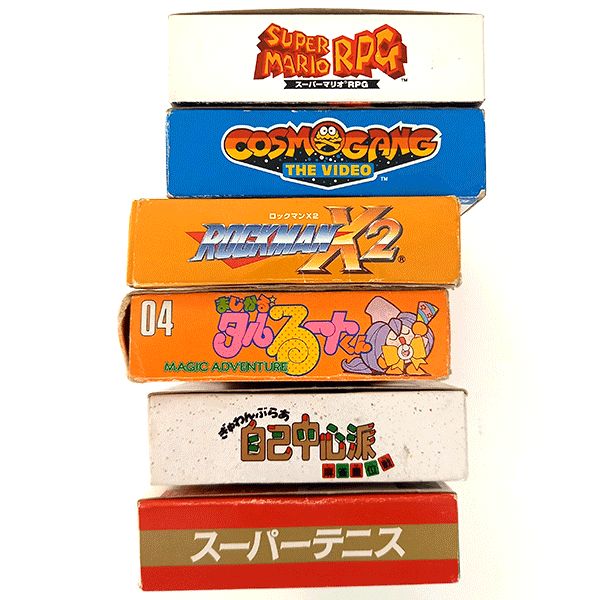 スーパーファミコン ゲームカセット 箱付き まとめ売り 6点セット