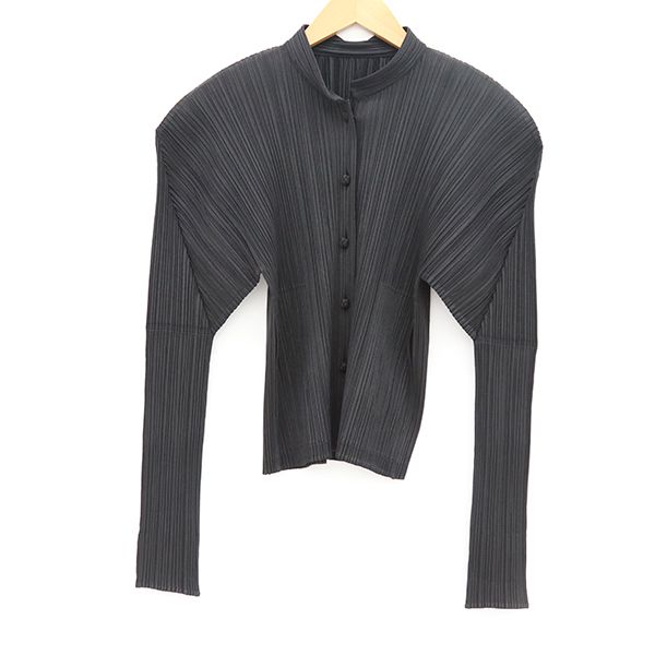 イッセイミヤケ ISSEY MIYAKE フロントボタントップス シャツ ポリエステル100％ サイズ3 レディース 【yy】【中古】4000065800905649