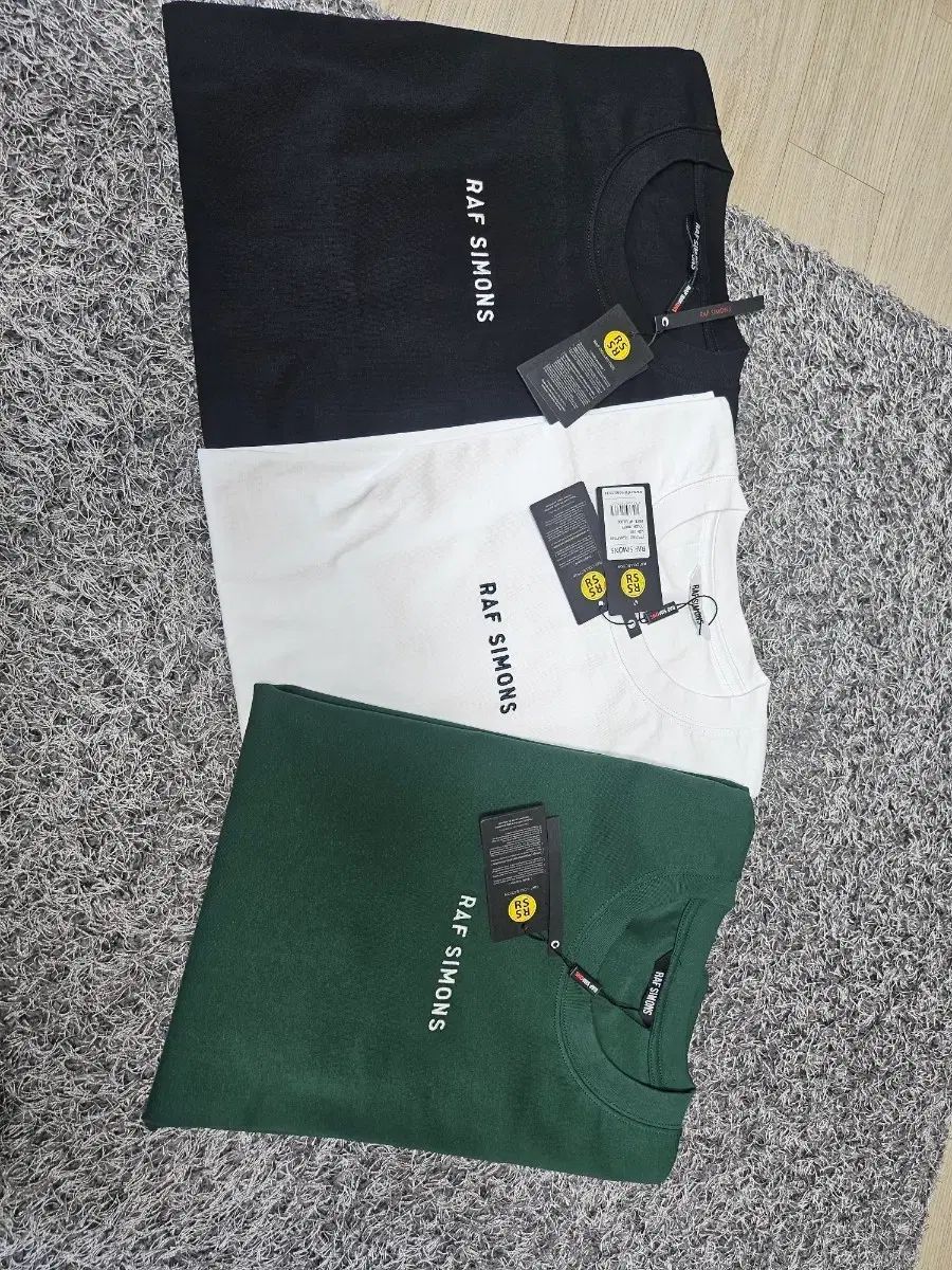 RAF SIMONS ラフ シモンズ ロゴ 半袖 Tシャツ ブラック/白/グリーン