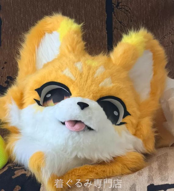 狼　犬　猫　着ぐるみ ヘッド全頭　ヘッド ケモノ ファースーツ ぬいぐるみ コスプレ コスチューム Kurumi 一点物 　C1