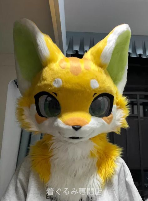 狼　犬　猫　着ぐるみ ヘッド全頭　ヘッド ケモノ ファースーツ ぬいぐるみ コスプレ コスチューム Kurumi 一点物 　C2