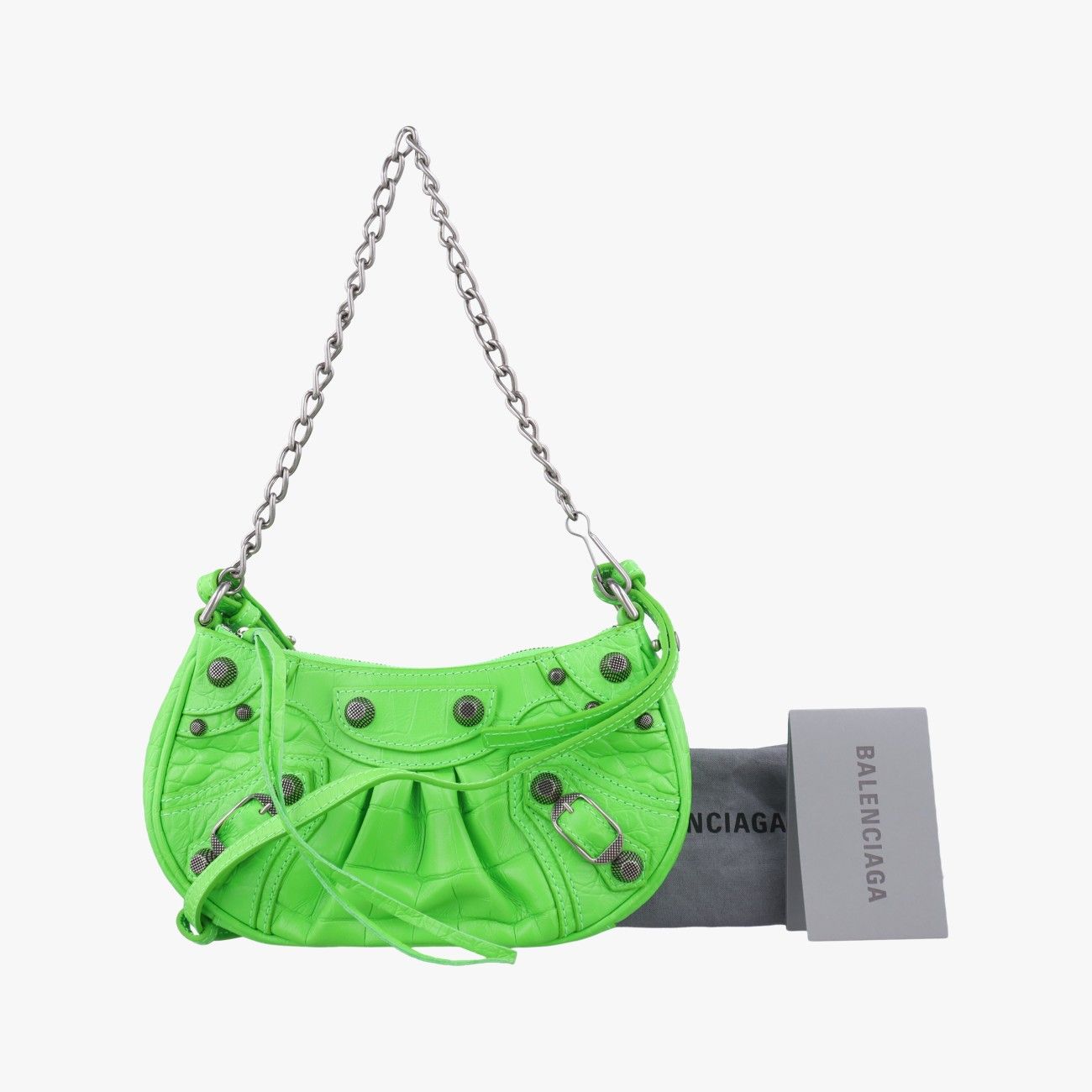 バレンシアガBalenciagaルカゴール グリーン ラムスキン 695814.3817.Q.000959