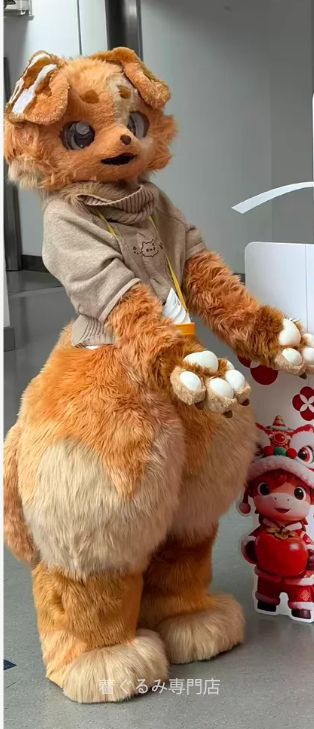 狼　犬　猫　着ぐるみ ヘッド全頭　ヘッド ケモノ ファースーツ ぬいぐるみ コスプレ コスチューム Kurumi 一点物 　C4