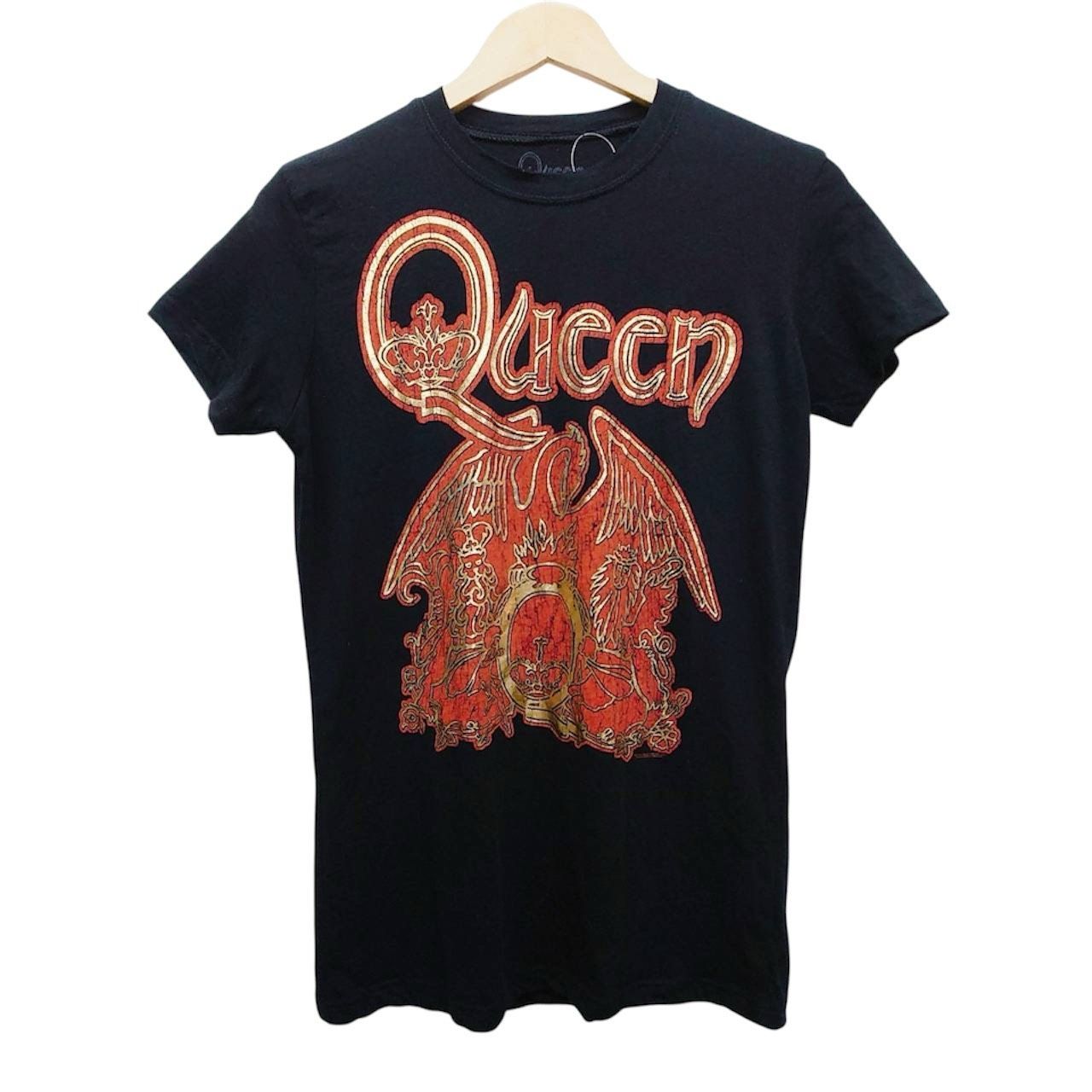 QUEEN クイーン 半袖Tシャツ L ブラック ロックT バンドT クレストロゴ 