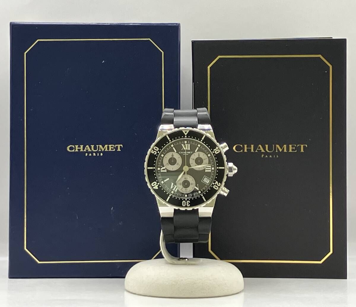 稼働品 付属品付き CHAUMET ショーメ W06251-02A クォーツ 腕時計