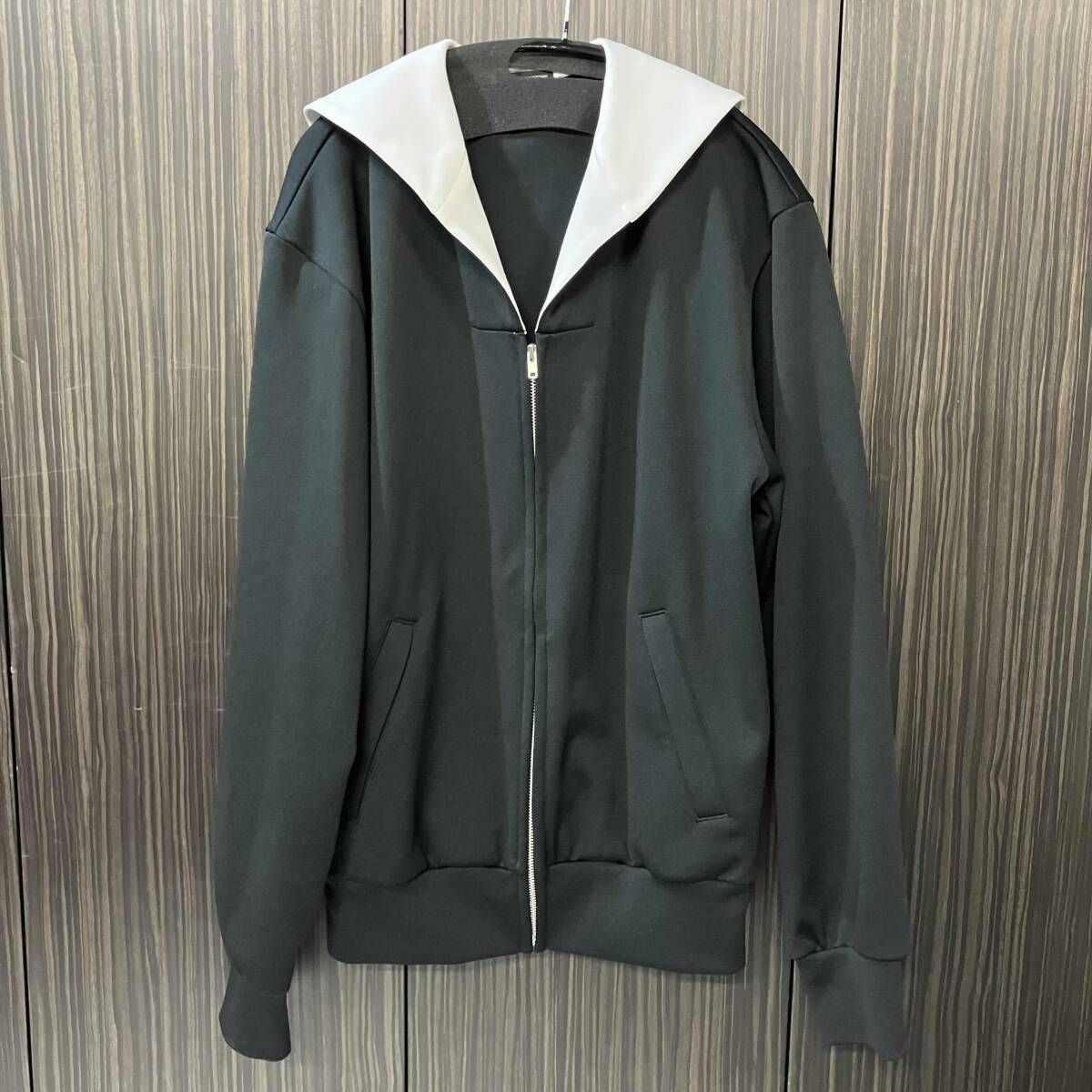 25ss COMME des GARCONS HOMME PLUS セーラーカラートラックジャケット　ブラック　Mサイズ　コムデギャルソンオムプリュス PO-T033