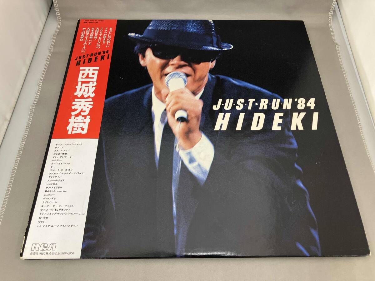 西城秀樹 【LP盤】JUST RUN'84 - メルカリ