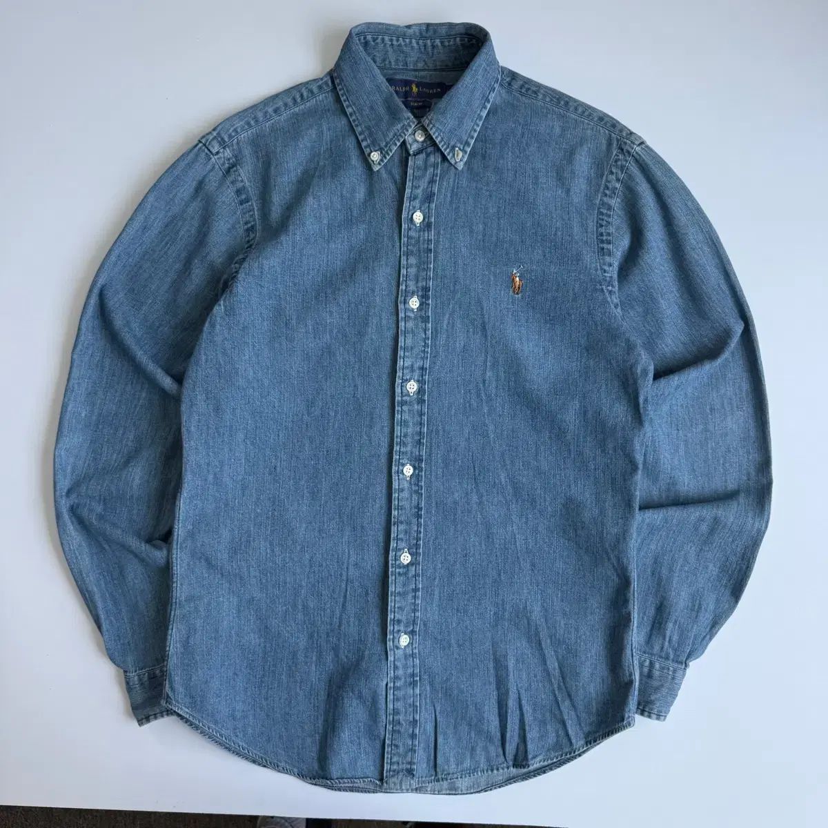 POLO ポロ ラルフローレン 刺繍 コットン シャンブレー シャツ RALPH 