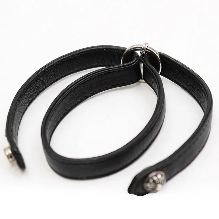 希少】CHROME HEARTS クロムハーツ レザー ブレスレット メンズ