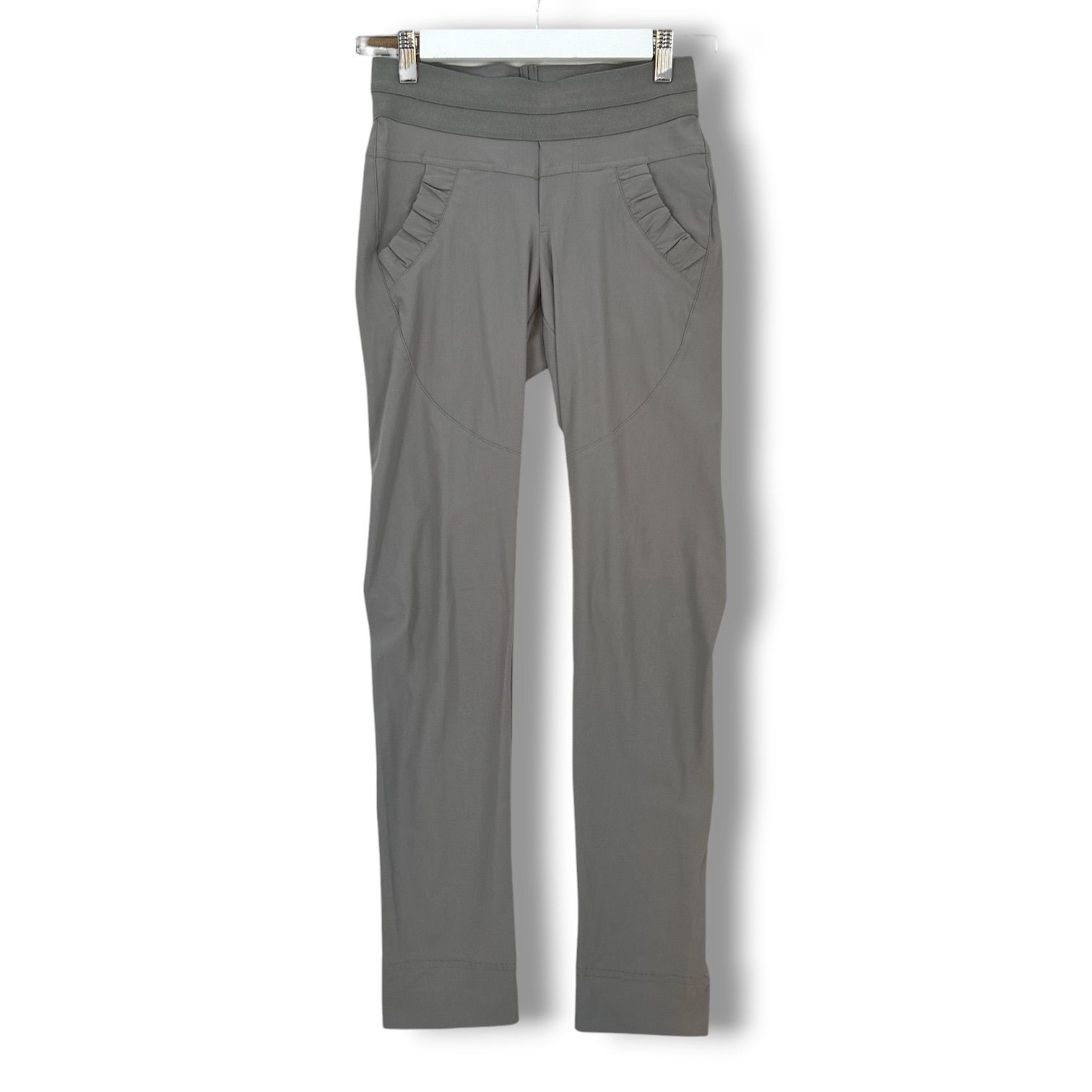 Sov. ソブ メリルハイテンションパンツ DOUBLE STANDARD CLOTHING ダブルスタンダードクロージング ストレッチ ウエストゴム グレー 灰色 サイズ34 レディース 通年 ゴーゴー古着マルイファミリー溝口店 18 No.781