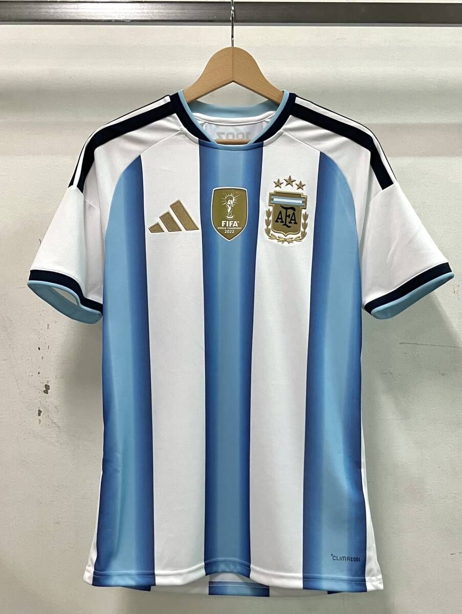 adidas アディダス 半袖Tシャツ サイズS JM8396 ポリエステル 100% アルゼンチン代表 レプリカ 2026 CLIMACOOL スポーツ ホワイト×ブルー