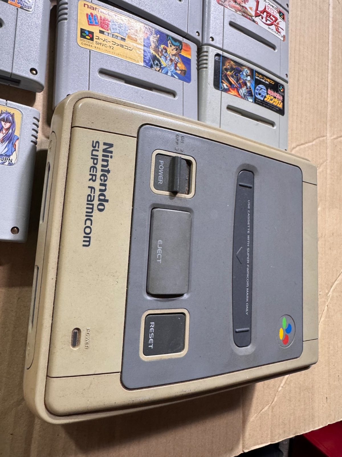 ジャンク】スーパーファミコン 本体 ＋ 名作ソフト14本 まとめ売り